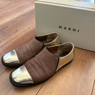 MARNI - ヘイリー着用【marni】マルニ クロコエンボスブローグ MARNI - ヘイリー着用【marni】マルニ クロコエンボスブローグ
