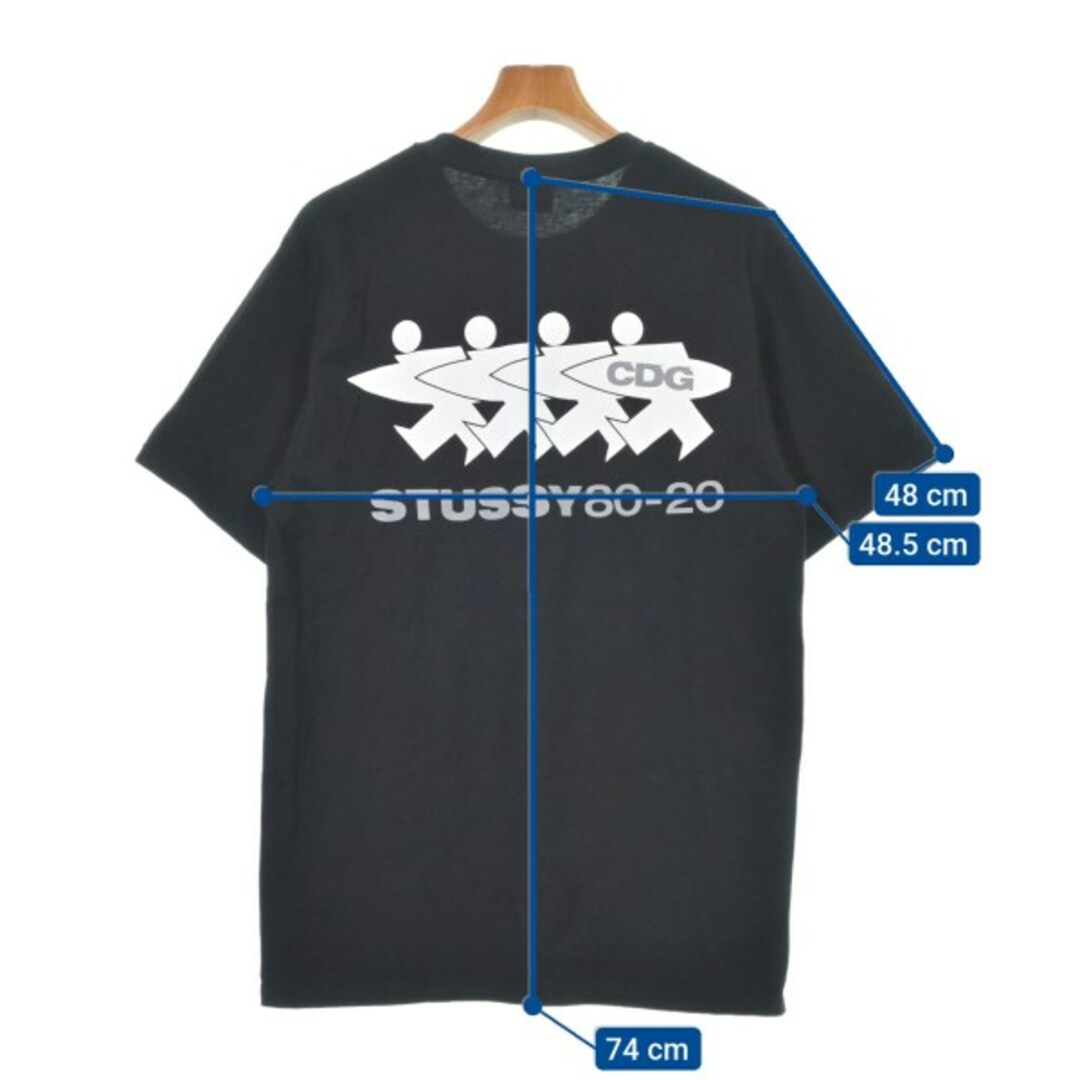 STUSSY - STUSSY ステューシー Tシャツ・カットソー M 黒 【古着 STUSSY - STUSSY ステューシー Tシャツ・カットソー M 黒 【古着