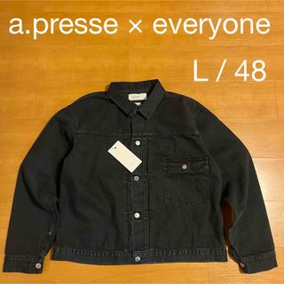 1LDK SELECT - A.PRESSE × everyone Denim Jacket BLACK Mの通販 1LDK SELECT - A.PRESSE × everyone Denim Jacket BLACK Mの通販