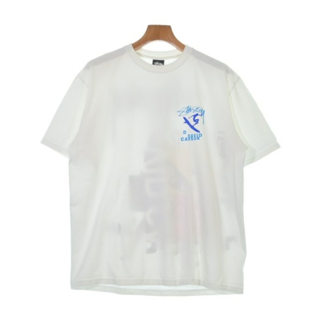 STUSSY - STUSSY ステューシー Tシャツ・カットソー L 白 【古着 STUSSY - STUSSY ステューシー Tシャツ・カットソー L 白 【古着