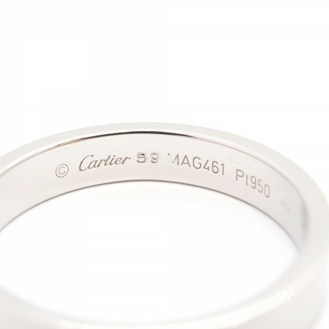 Cartier - 【5jdb0421】カルティエ リング エングレーブド Pt950 Cartier - 【5jdb0421】カルティエ リング エングレーブド Pt950