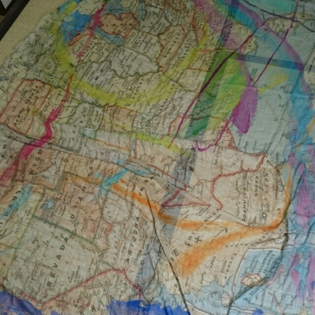 Faliero Sarti - ファリエロサルティ Map アメリカ 地図柄 モダール