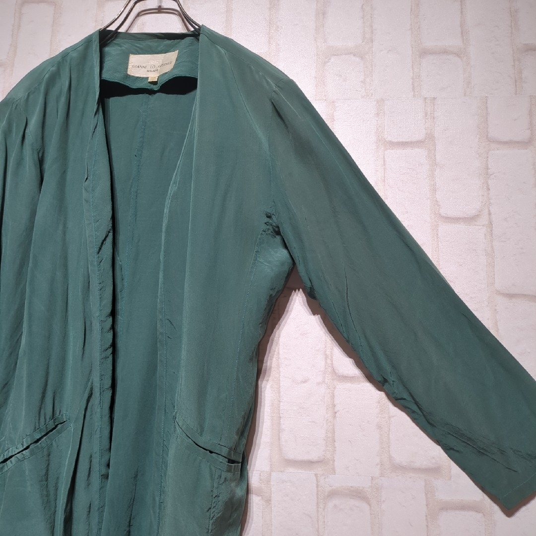 GIANNI LO GIUDICE - 良品☆GIANNI LO GIUDICE ノーカラー GIANNI LO GIUDICE - 良品☆GIANNI LO GIUDICE ノーカラー