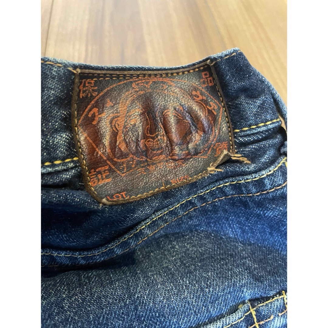 EVISU - サイズ38 ピンク大黒 虎耳 2001 NO2 エヴィス エビスの EVISU - サイズ38 ピンク大黒 虎耳 2001 NO2 エヴィス エビスの