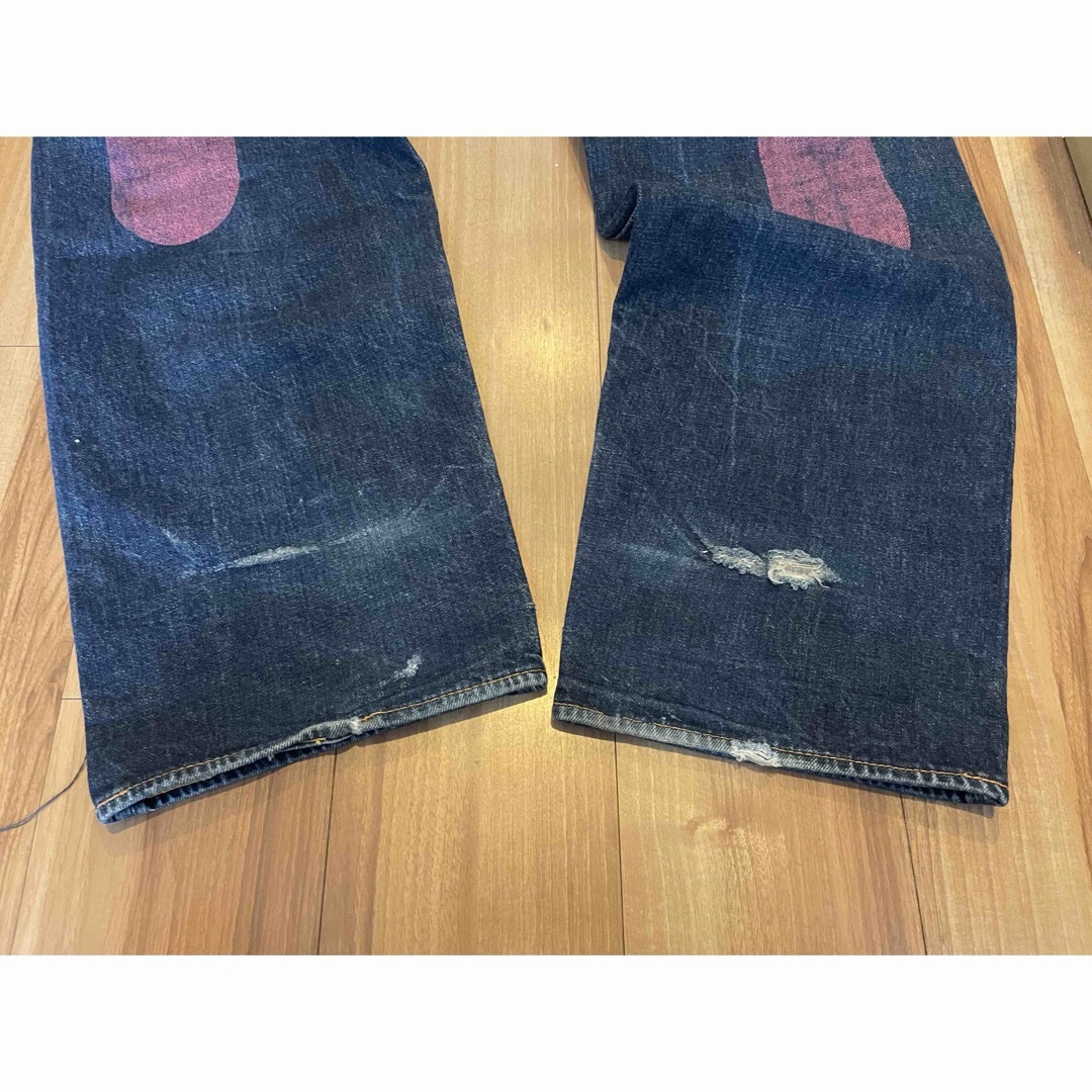 EVISU - サイズ38 ピンク大黒 虎耳 2001 NO2 エヴィス エビスの EVISU - サイズ38 ピンク大黒 虎耳 2001 NO2 エヴィス エビスの