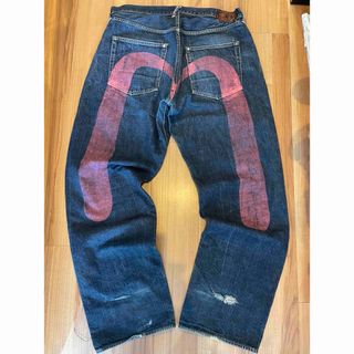 EVISU - サイズ38 ピンク大黒 虎耳 2001 NO2 エヴィス エビスの EVISU - サイズ38 ピンク大黒 虎耳 2001 NO2 エヴィス エビスの