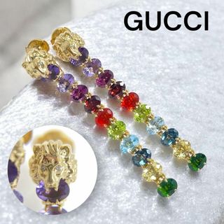 GUCCI - グッチ ピアス トパーズ GGランニング マルチカラー GUCCI - グッチ ピアス トパーズ GGランニング マルチカラー