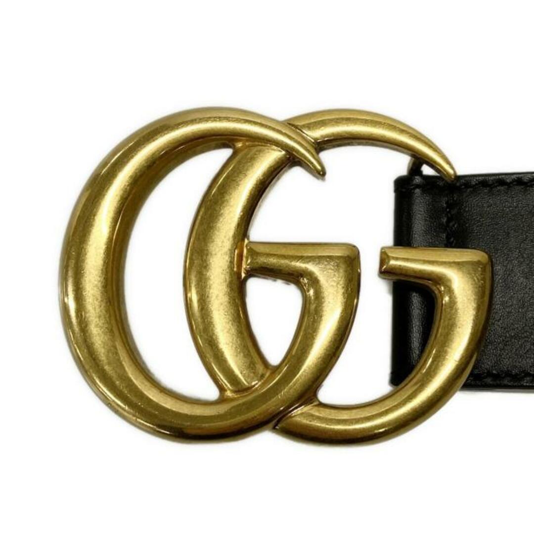 GUCCI - GUCCI(グッチ) ベルト 70-28 GGマーモント 400593 黒 GUCCI - GUCCI(グッチ) ベルト 70-28 GGマーモント 400593 黒