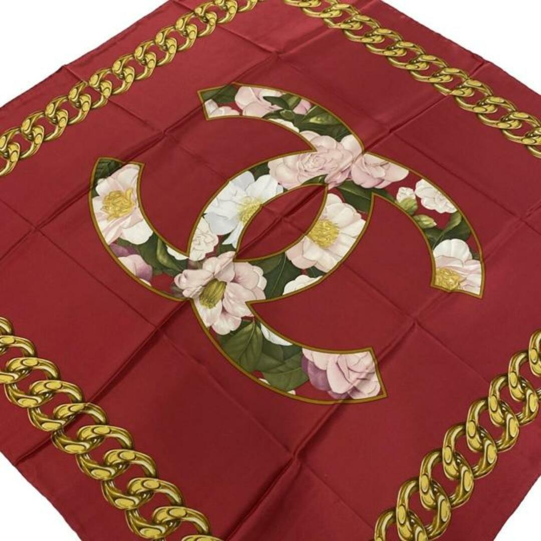 CHANEL - CHANEL(シャネル) スカーフ美品 ココマーク レッド CHANEL - CHANEL(シャネル) スカーフ美品 ココマーク レッド