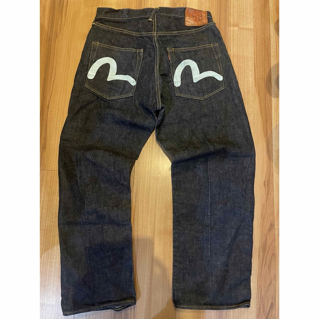 EVISU - サイズ35 水色カモメ 虎耳 2002 濃紺 美品 エヴィス EVISU - サイズ35 水色カモメ 虎耳 2002 濃紺 美品 エヴィス