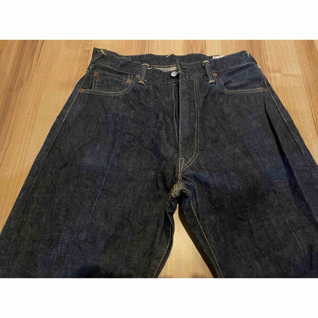 EVISU - サイズ35 水色カモメ 虎耳 2002 濃紺 美品 エヴィス EVISU - サイズ35 水色カモメ 虎耳 2002 濃紺 美品 エヴィス