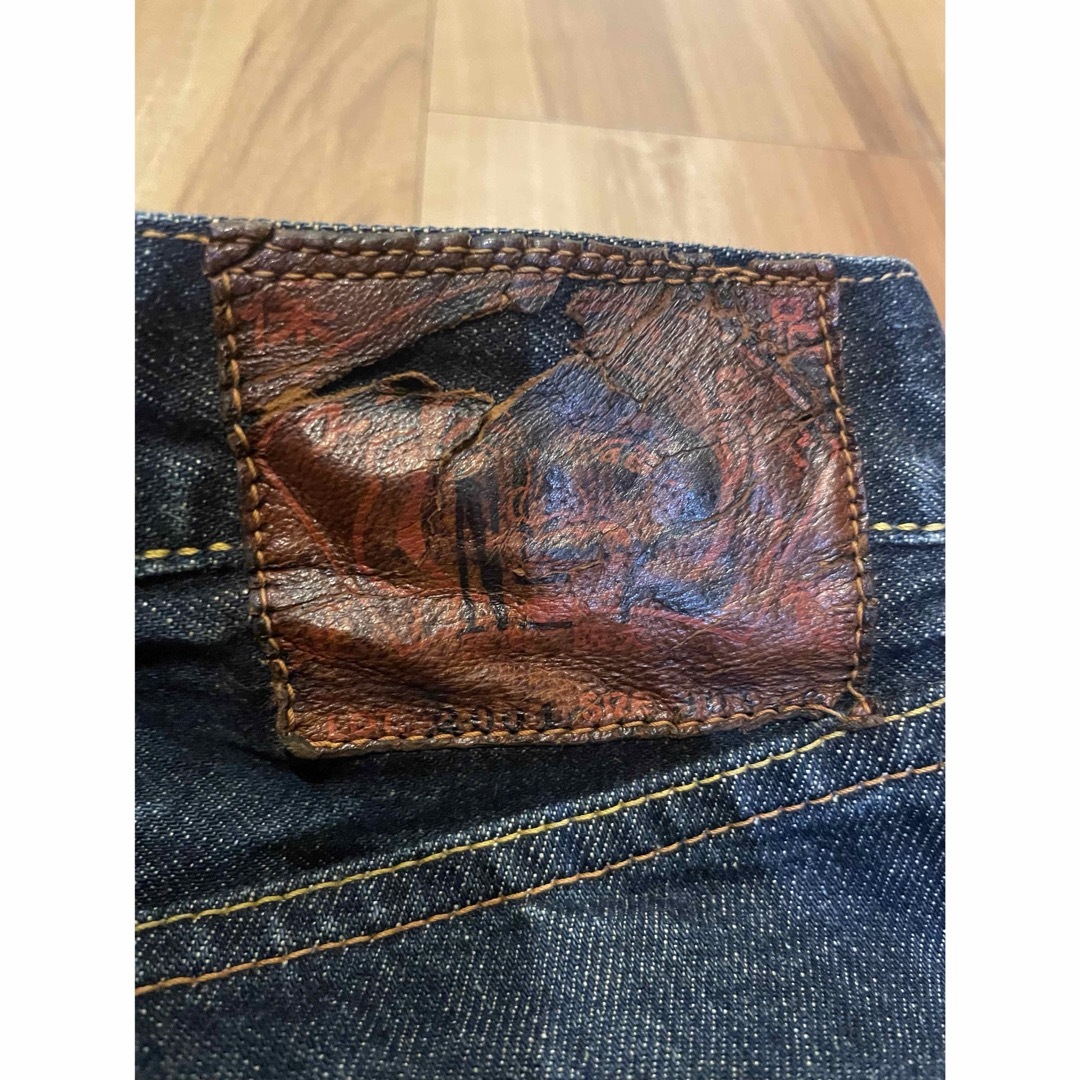EVISU - サイズ30 水色大黒 虎耳 2001 NO2 エヴィス エビスの EVISU - サイズ30 水色大黒 虎耳 2001 NO2 エヴィス エビスの