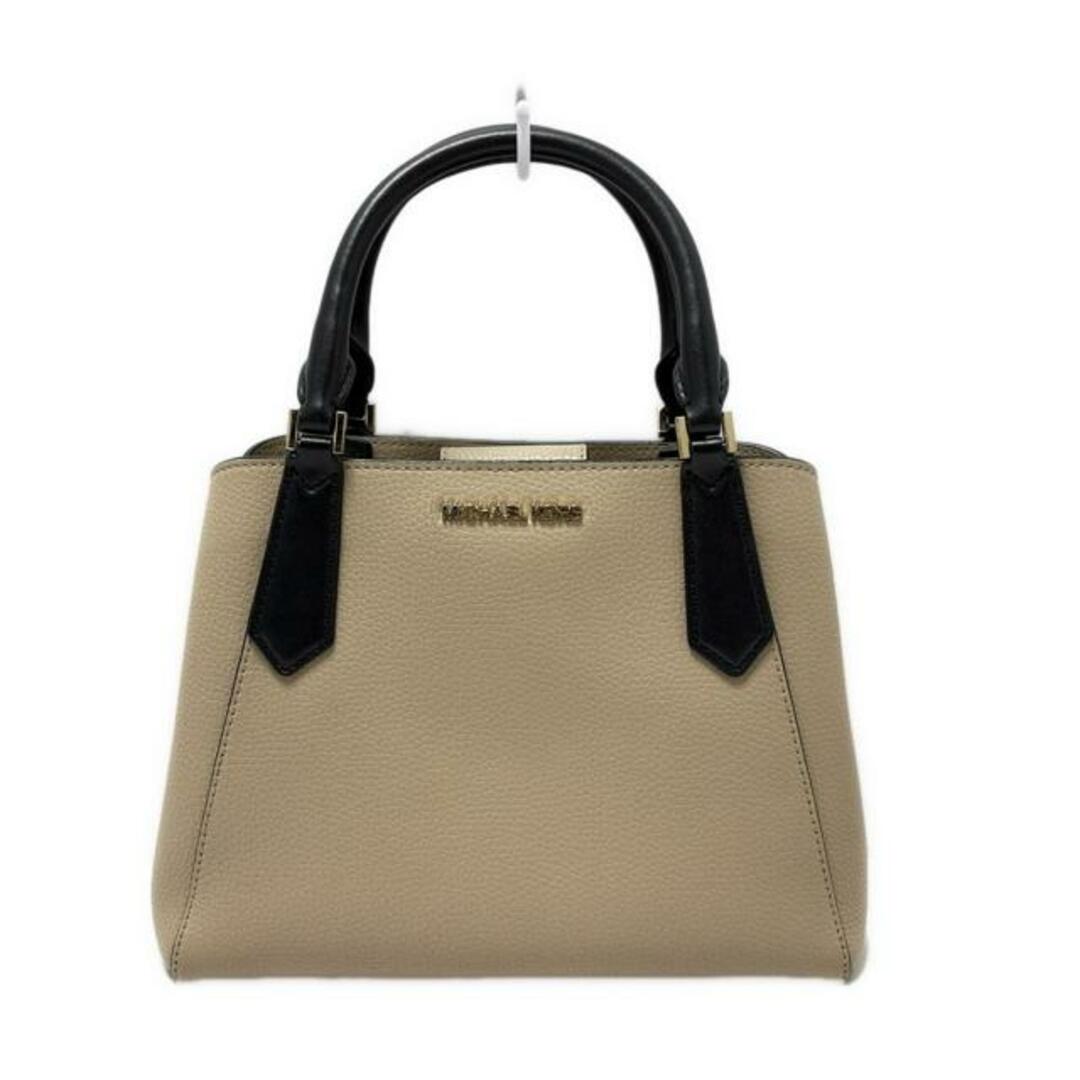 MICHAEL KORS - MICHAEL KORS(マイケルコース) トートバッグ美品  キンバリー スモールサッチェル 35S0GKFS1T ベージュ×黒 レザー