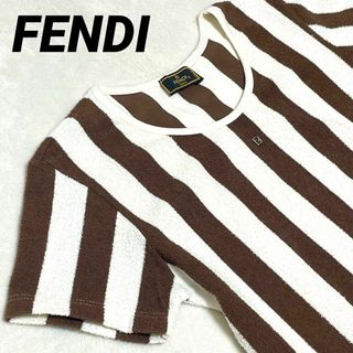 FENDI - FENDI☆selleria パフスリーブ カットソー半袖 リボン FENDI - FENDI☆selleria パフスリーブ カットソー半袖 リボン