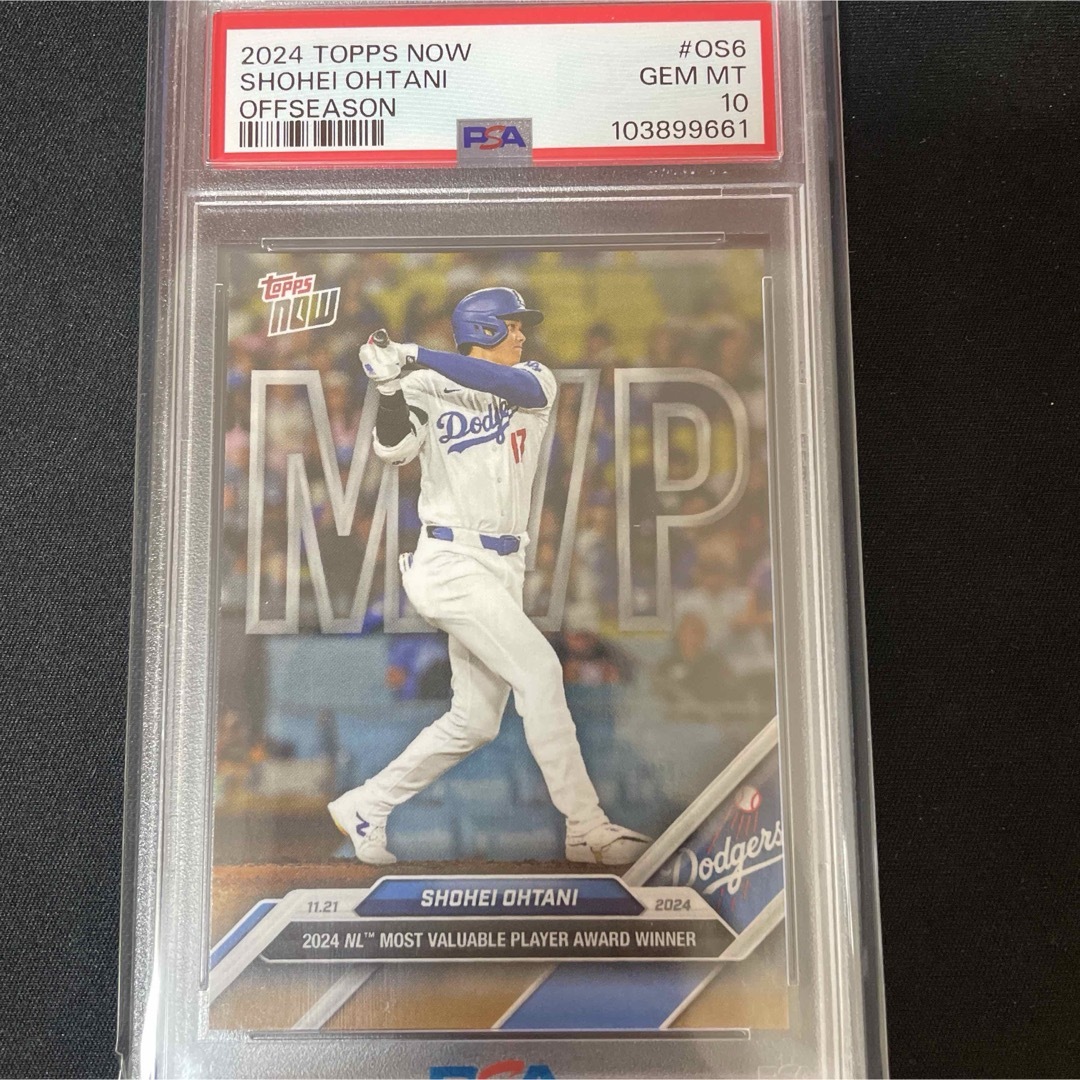 Topps(トップス)のPSA10 2024 topps now OS6 大谷翔平 MVP エンタメ/ホビーのトレーディングカード(シングルカード)の商品写真
