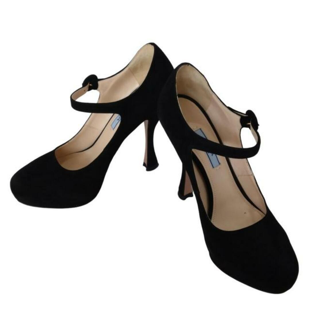 PRADA - PRADA(プラダ) パンプス 38 1/2 レディース - 黒の通販 PRADA - PRADA(プラダ) パンプス 38 1/2 レディース - 黒の通販