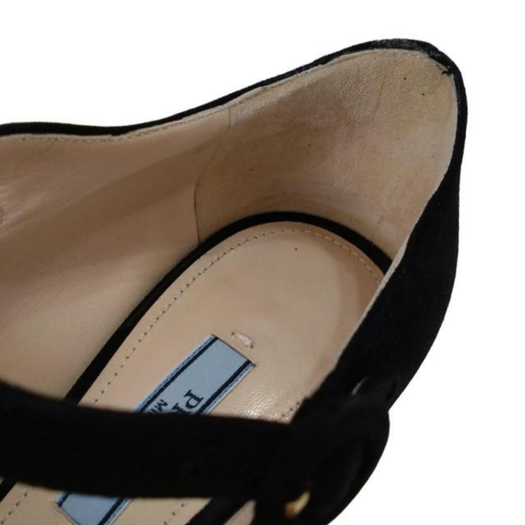 PRADA - PRADA(プラダ) パンプス 38 1/2 レディース - 黒の通販 PRADA - PRADA(プラダ) パンプス 38 1/2 レディース - 黒の通販