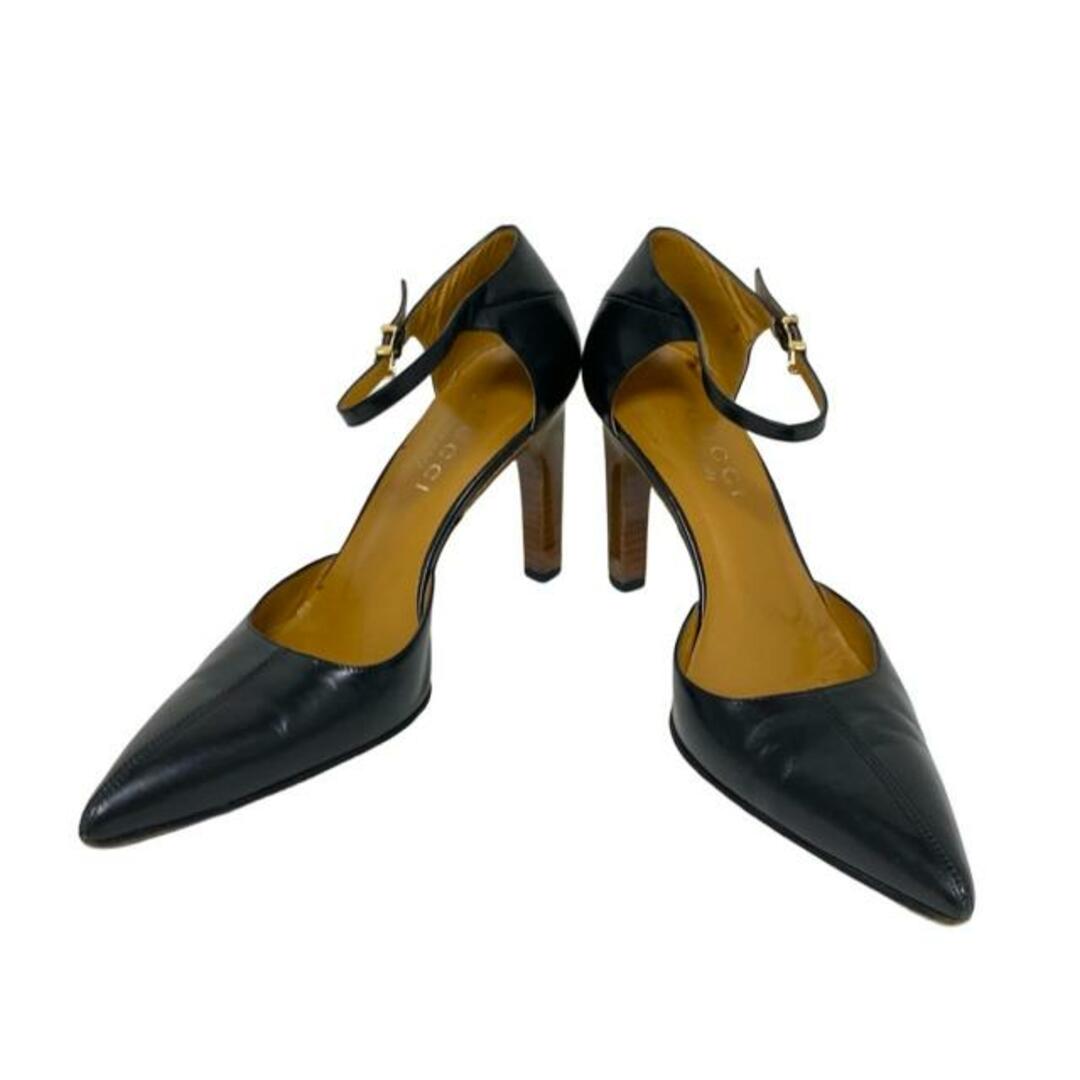 GUCCI - GUCCI(グッチ) パンプス 36 1/2C レディース - 黒 GUCCI - GUCCI(グッチ) パンプス 36 1/2C レディース - 黒