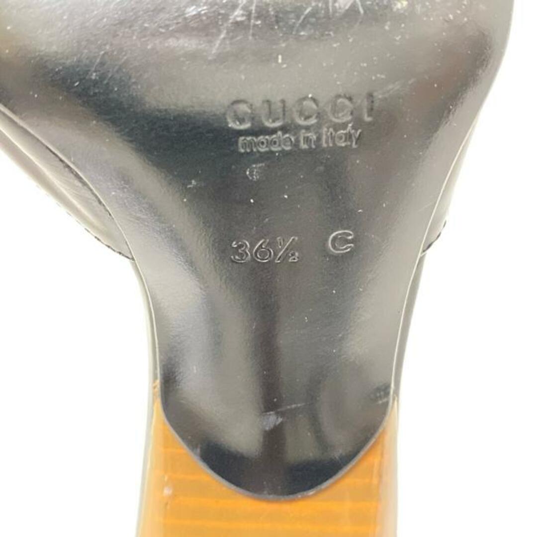 GUCCI - GUCCI(グッチ) パンプス 36 1/2C レディース - 黒 GUCCI - GUCCI(グッチ) パンプス 36 1/2C レディース - 黒