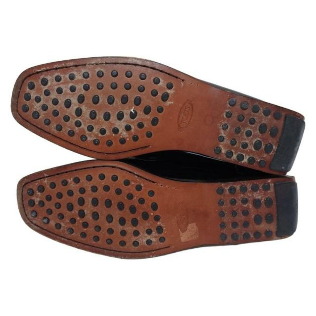 TOD'S - TOD'S(トッズ) ローファー 36 レディース - 黒 レザーの TOD'S - TOD'S(トッズ) ローファー 36 レディース - 黒 レザーの