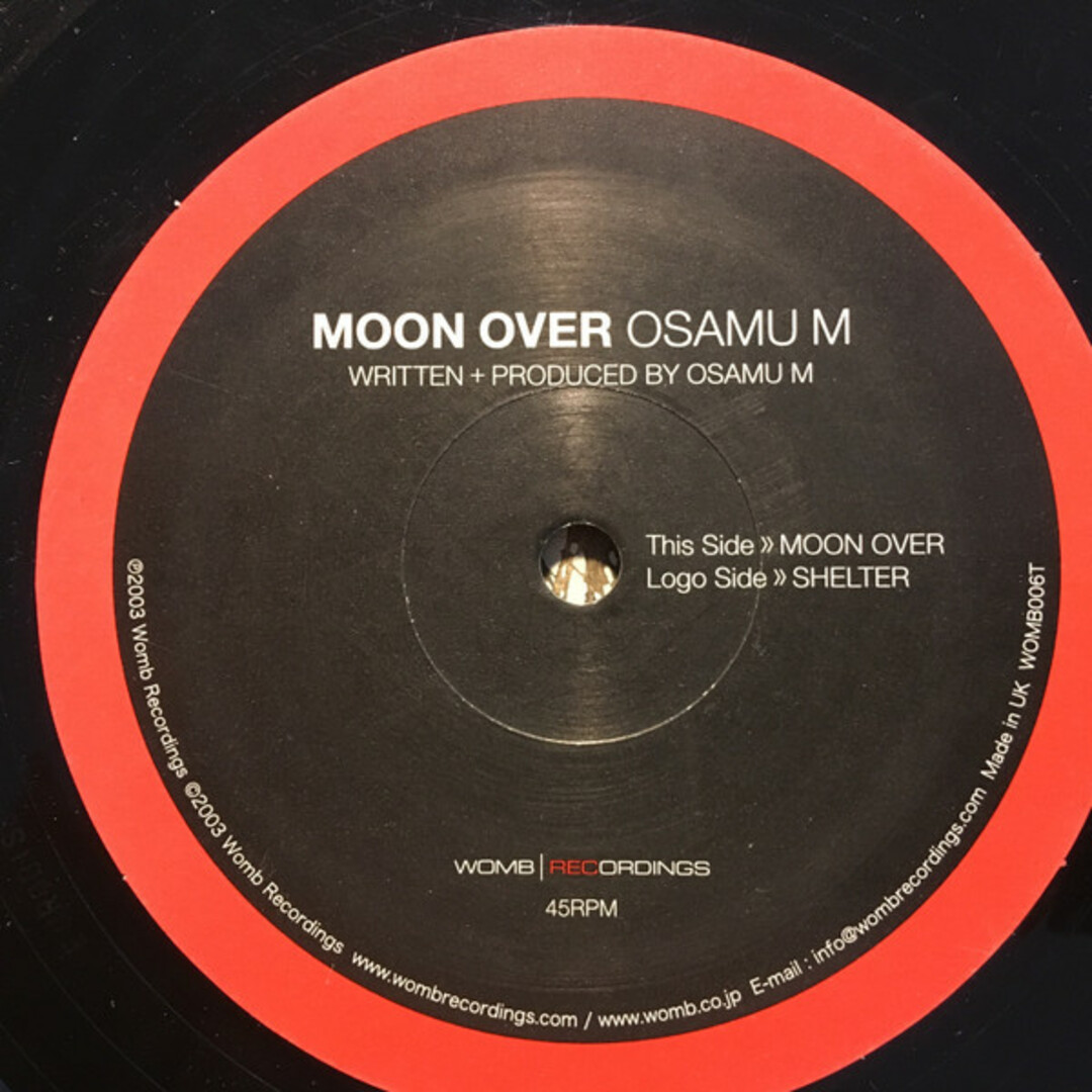 12” Osamu M Moon Over WOMB006T Womb Recordings /00250 エンタメ/ホビーのエンタメ その他(その他)の商品写真