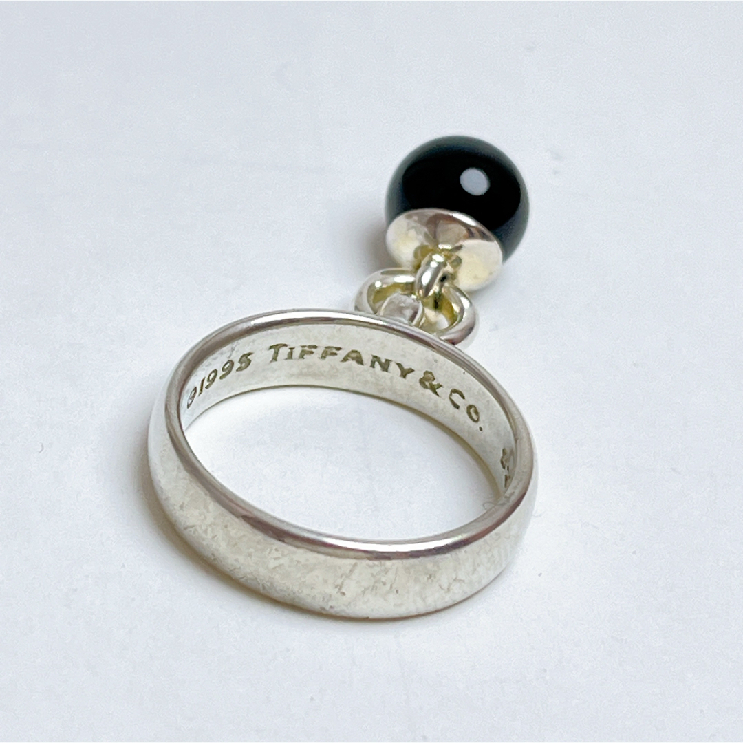 Tiffany & Co. - 1670 ティファニー オニキス ボール リング 925 Tiffany & Co. - 1670 ティファニー オニキス ボール リング 925