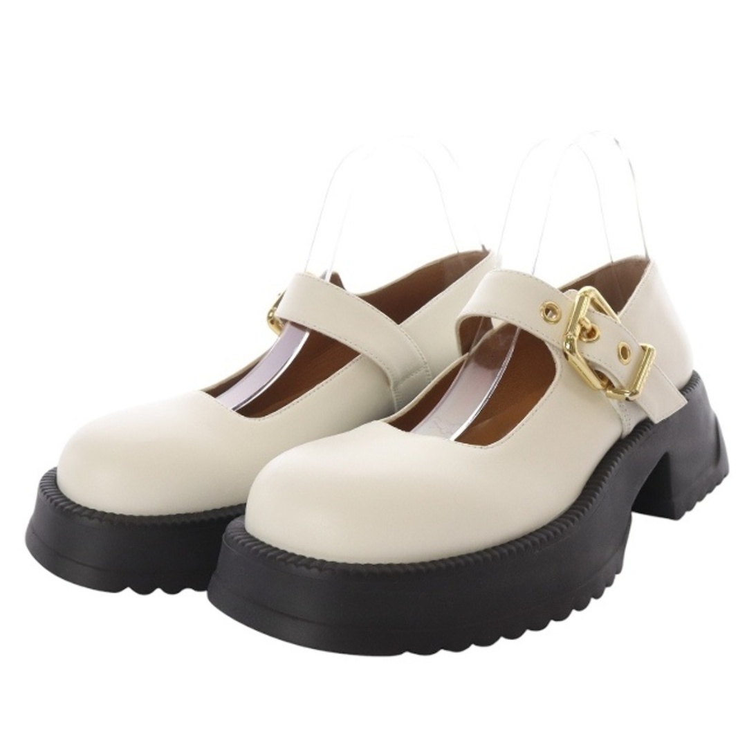 MARNI - マルニ 24SS メリージェーンシューズ 38 ホワイト MARNI - マルニ 24SS メリージェーンシューズ 38 ホワイト