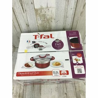 ティファール(T-fal)のT-FAL 圧力鍋クリプソ ミニット デュオ 5.2L P4605136レッド　(鍋/フライパン)