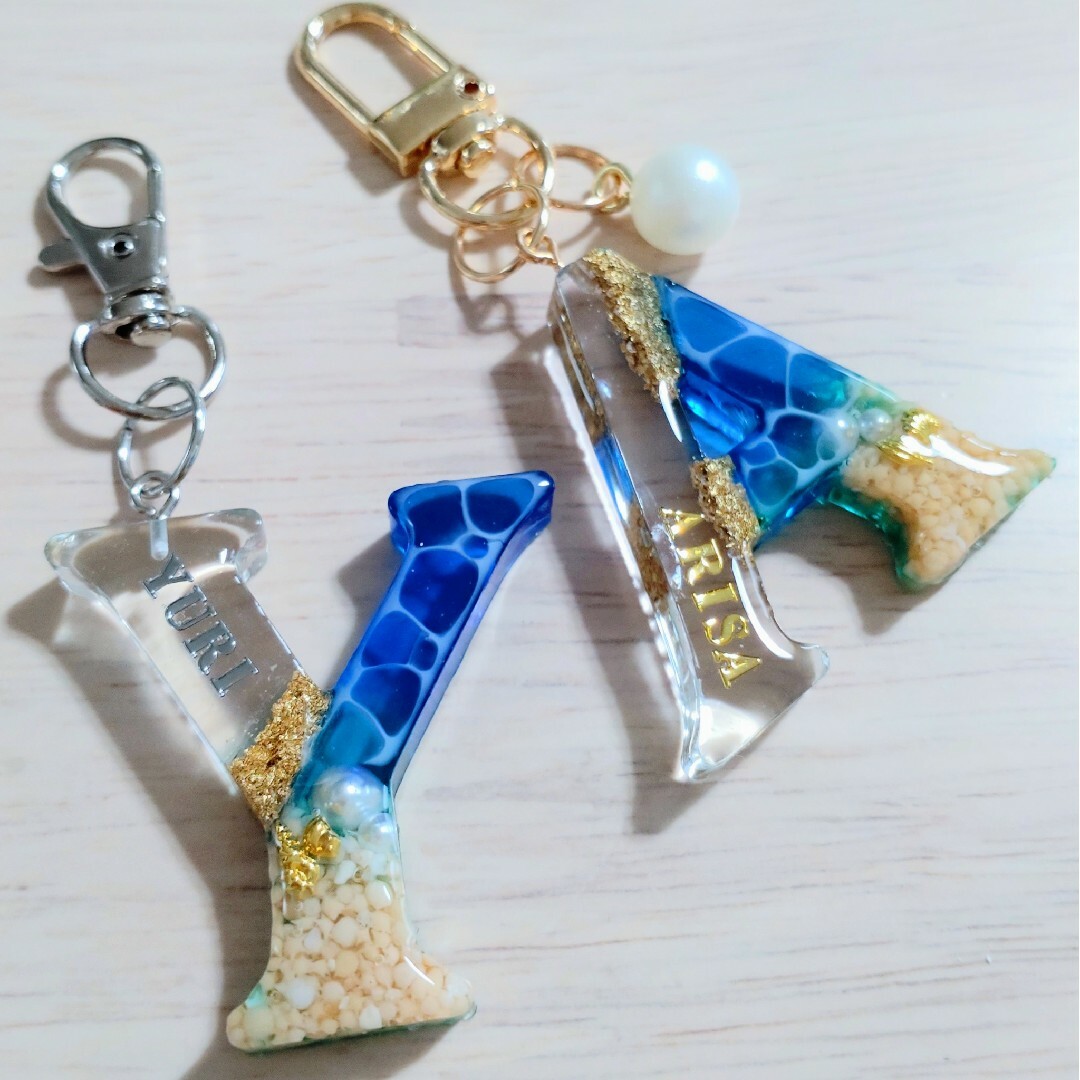 海 イニシャルキーホルダー 名入れ オーダー カスタムの通販 by 海 イニシャルキーホルダー 名入れ オーダー カスタムの通販 by