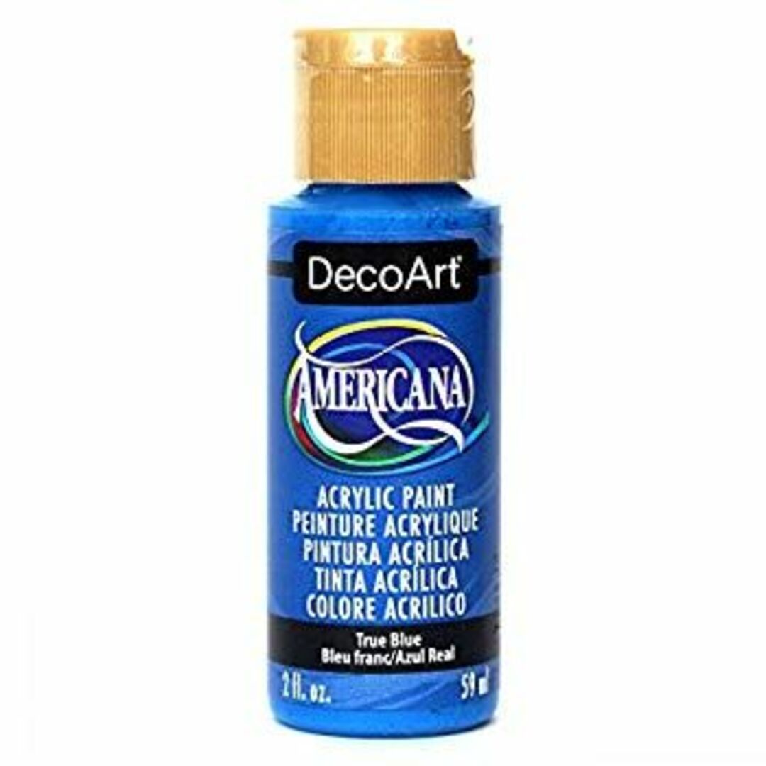 デコアート アクリル絵具 アメリカーナ トゥルーブルー DA-036 2oz. 6g7v4d0 エンタメ/ホビーのアート用品(絵の具/ポスターカラー)の商品写真