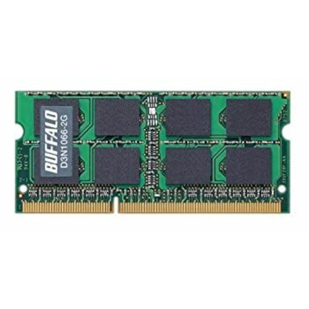 BUFFALO D3N1066-2G PC3-8500 204Pin DDR3 2GB スマホ/家電/カメラのPC/タブレット(PCパーツ)の商品写真