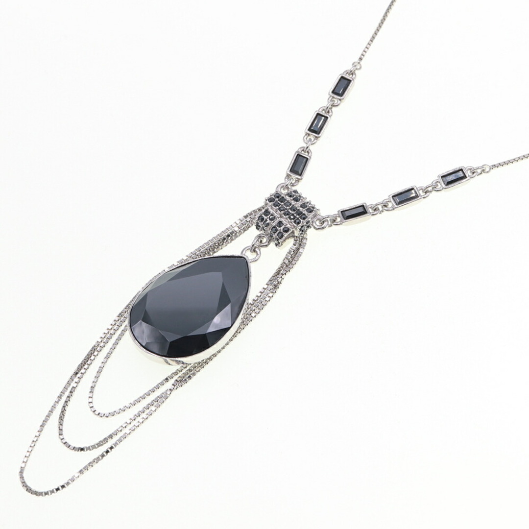 独特の上品 - SWAROVSKI スワロフスキー シルバー ブラック ネックレス ネックレス、ペンダント、チョーカー