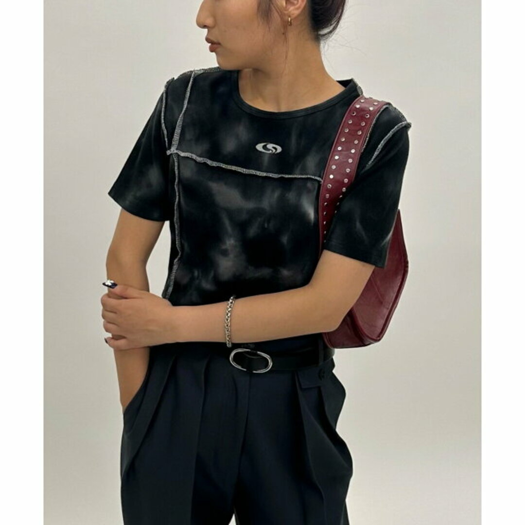 PAL GROUP OUTLET(パルグループアウトレット)の【ブラックその他1】【WHO'S WHO gallery】リンキングトップス レディースのトップス(カットソー(長袖/七分))の商品写真