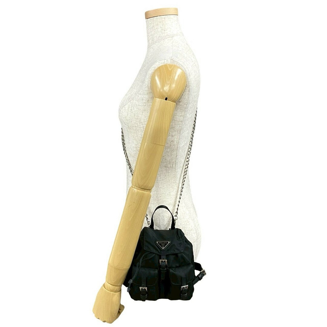 PRADA - 未使用保管品 PRADA プラダ 三角ロゴ 金具 ナイロン PRADA - 未使用保管品 PRADA プラダ 三角ロゴ 金具 ナイロン