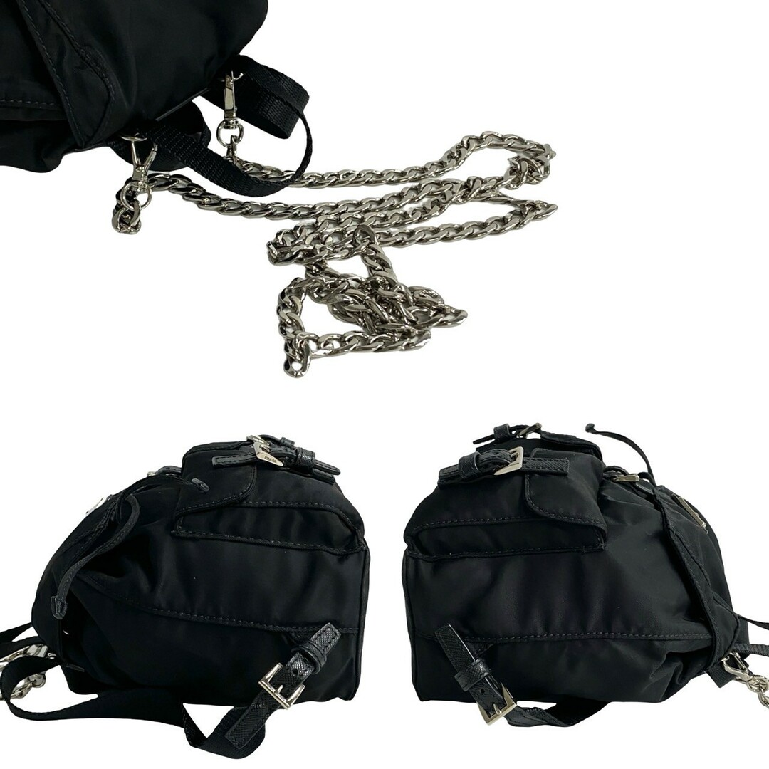 PRADA - 未使用保管品 PRADA プラダ 三角ロゴ 金具 ナイロン PRADA - 未使用保管品 PRADA プラダ 三角ロゴ 金具 ナイロン