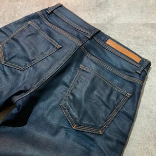 ザラ(ZARA)の【ZARA MAN】ザラ マン コーティング加工 スリムテーパードデニムパンツ(デニム/ジーンズ)