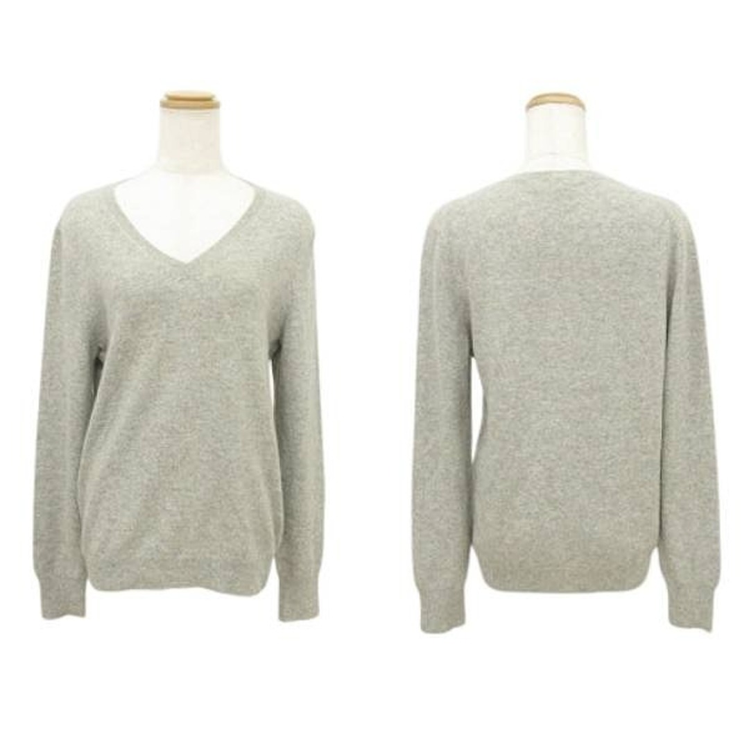 UNIQLO(ユニクロ)のユニクロ UNIQLO 2点 セット カシミヤ100% 長袖 ニット L グレー レディースのトップス(ニット/セーター)の商品写真
