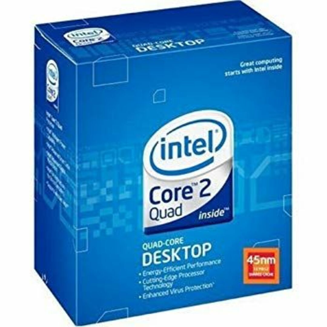 Intel Boxed Core 2 Quad Q9650 3.00GHz 12MB 45nm 95W BX80569Q9650 6g7v4d0 スマホ/家電/カメラのPC/タブレット(PCパーツ)の商品写真