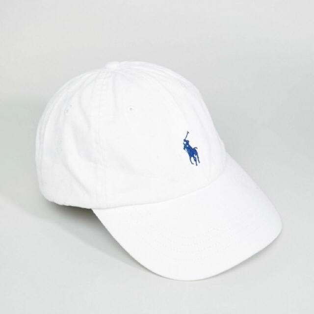 POLO RALPH LAUREN(ポロラルフローレン)の【新品】Polo Ralph Lauren ベースボールキャップ　帽子　ホワイト レディースの帽子(キャップ)の商品写真