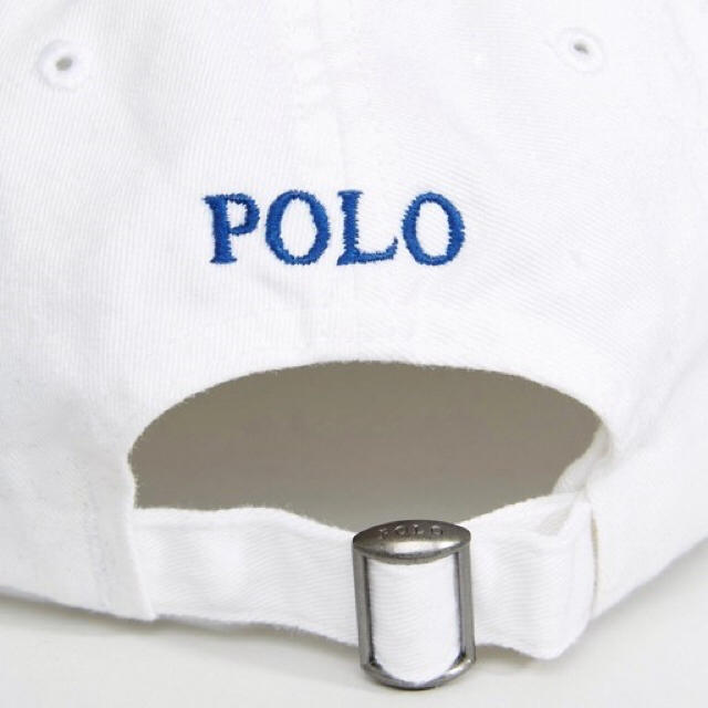 POLO RALPH LAUREN(ポロラルフローレン)の【新品】Polo Ralph Lauren ベースボールキャップ　帽子　ホワイト レディースの帽子(キャップ)の商品写真