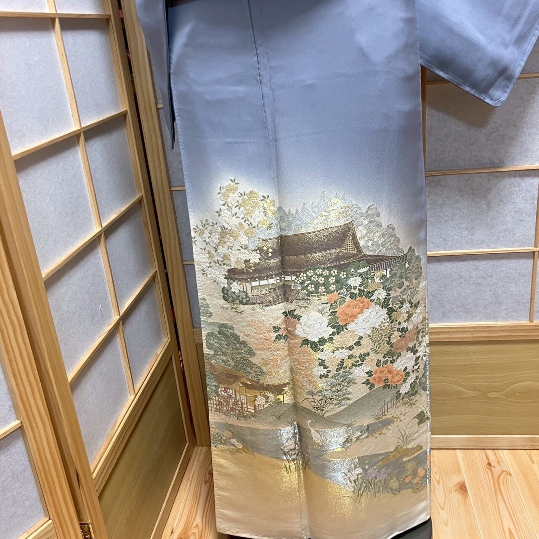 ［4427］色留袖 美品 未使用 寿光織 都御所 一つ紋 蔦 正絹 着物 袷 レディースの水着/浴衣(着物)の商品写真