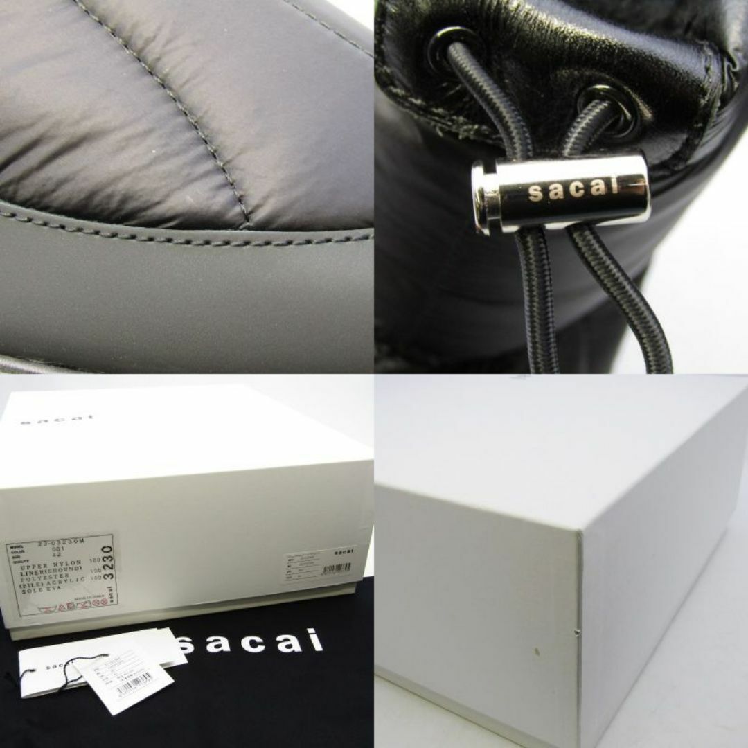 sacai - サカイ 42 パデッド ショートブーツ 23-03230M 35004231 sacai - サカイ 42 パデッド ショートブーツ 23-03230M 35004231