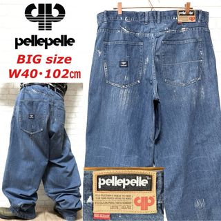 PELLE PELLE - ペレペレバギーデニムジーンズストリートw32刺繍 PELLE PELLE - ペレペレバギーデニムジーンズストリートw32刺繍