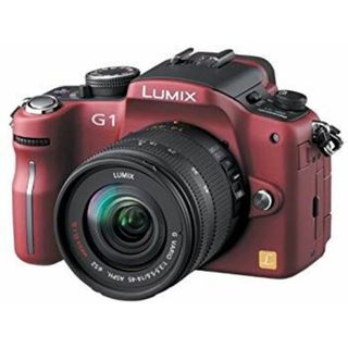 パナソニック デジタル一眼カメラ LUMIX (ルミックス) G1 レンズキット コンフォートレッド DMC-G1K-R 6g7v4d0(デジタル一眼)