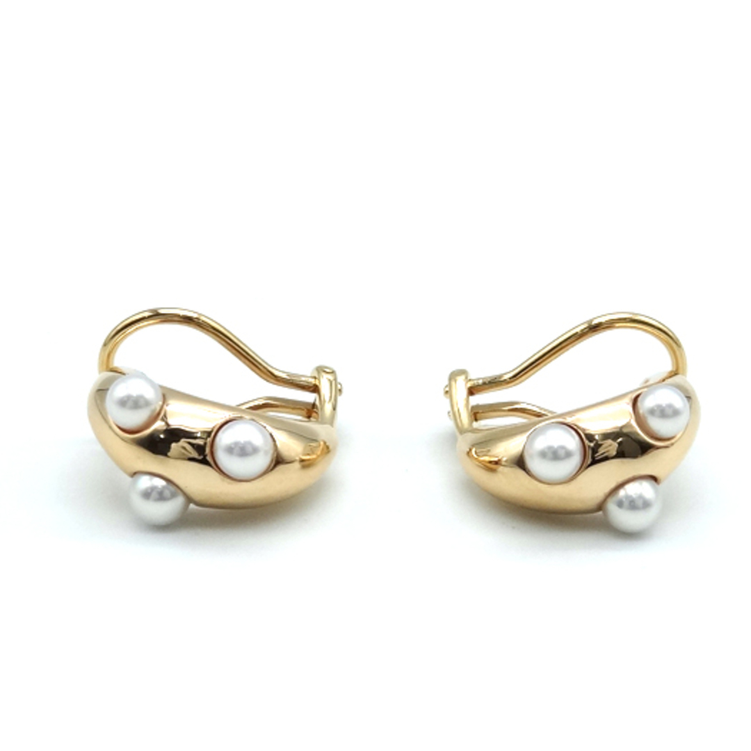 MIKIMOTO - ミキモト パール イヤリング 真珠:3.4-4.0mm K18YG MIKIMOTO - ミキモト パール イヤリング 真珠:3.4-4.0mm K18YG