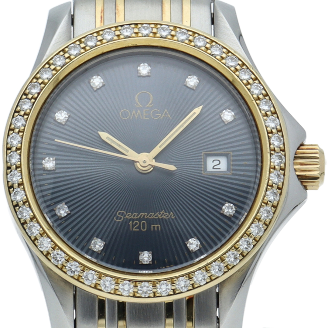OMEGA - オメガ シーマスター120M レディース時計 ダイヤベゼル OMEGA - オメガ シーマスター120M レディース時計 ダイヤベゼル