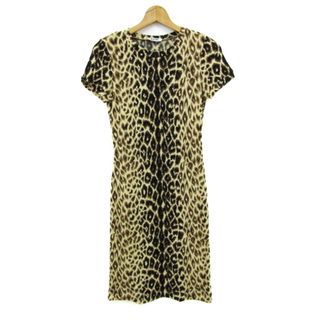 モスキーノ チープアンドシック ワンピース 半袖 アニマル柄 トップス レディース ﾌﾘｰサイズ ベージュ系 MOSCHINO CHEAP AND CHIC(その他)