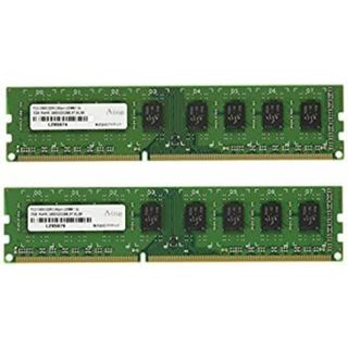 アドテック DDR3 1333/PC3-10600 Unbuffered DIMM 2GB×2枚組 ADS10600D-2GW(PCパーツ)