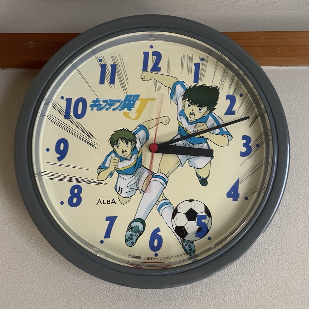 【約30年前の品】キャプテン翼 壁掛け時計 スポーツ/アウトドアのサッカー/フットサル(その他)の商品写真