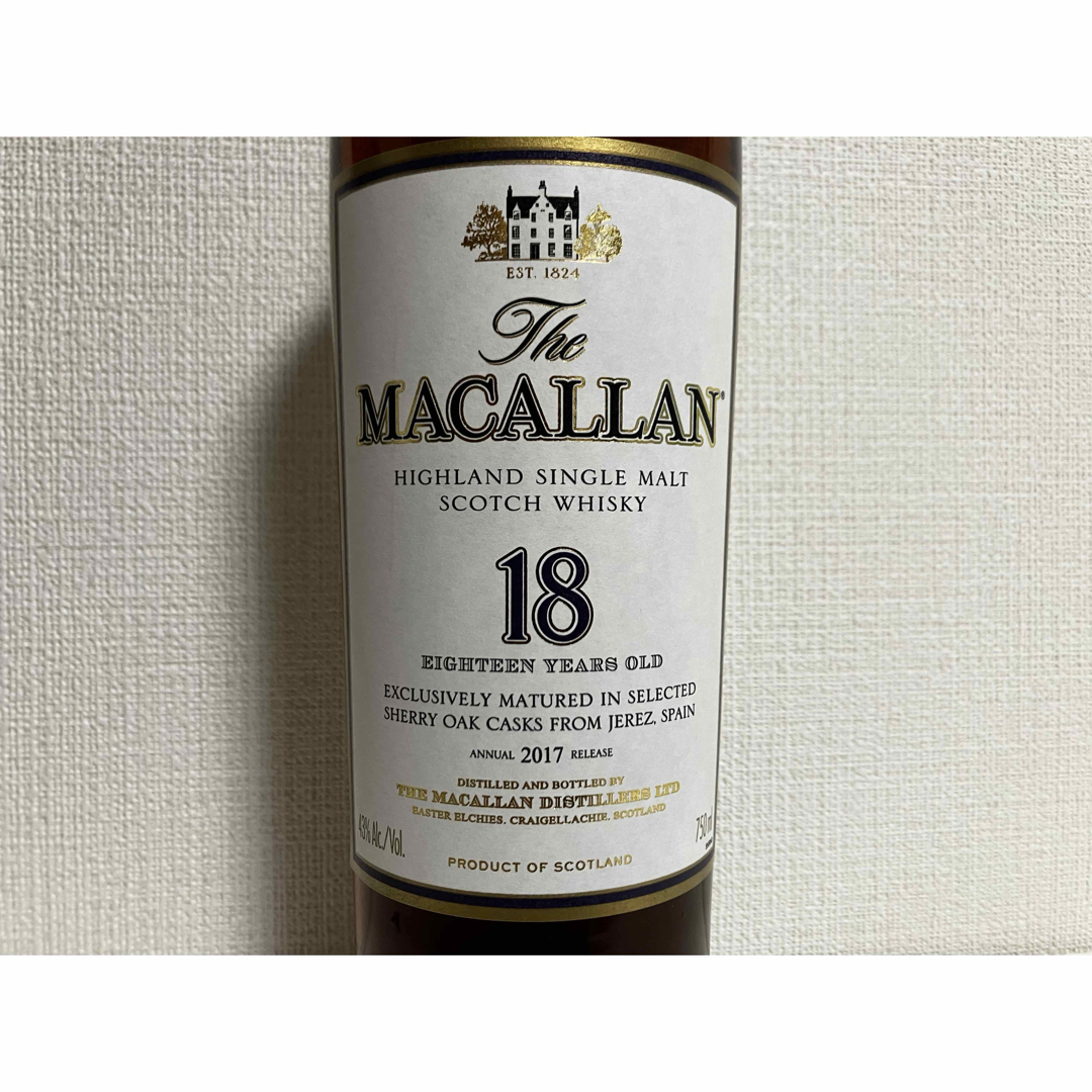 マッカラン - 2017アメリカ産マッカラン18年◾️未開封箱付き43 マッカラン - 2017アメリカ産マッカラン18年◾️未開封箱付き43